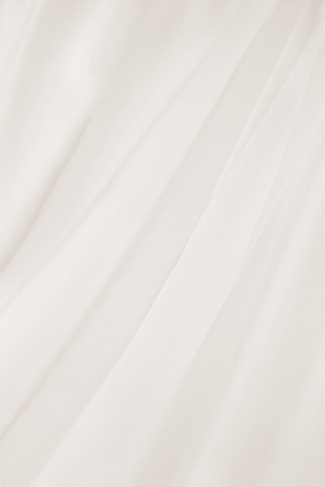 Semi-transparent voile til gardiner — råhvid