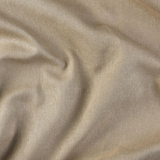 Naturstof i bomuld og hør til gardiner — taupe, stofprøve