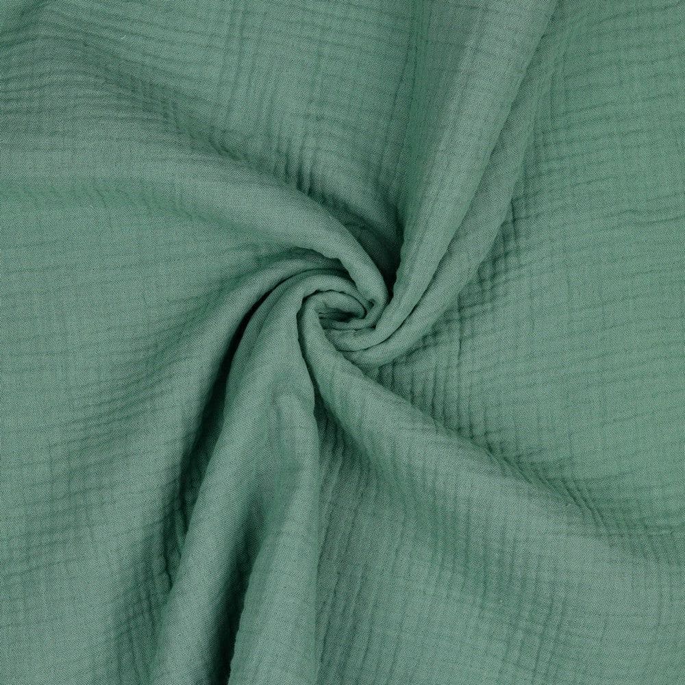 Garn & Metervarer Økologisk Musselin / Triple Gauze ØKOLOGISK VINTAGE GRØN MUSSELIN / TRIPLE GAUZE