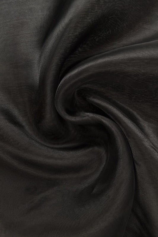 SVART ORGANZA – TRANSPARENT & GLÄNSANDE