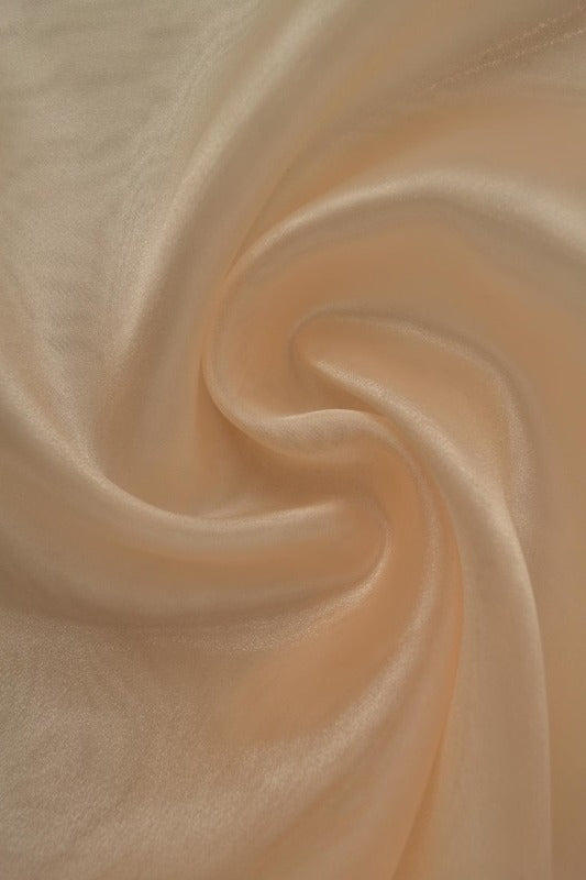 CHAMPAGNEFÄRGAD ORGANZA – TRANSPARENT & GLÄNSANDE