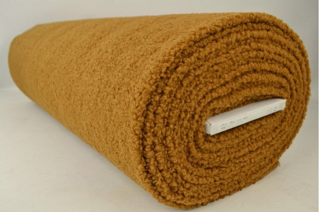 OCKRAGUL TEDDYTYG MED STRETCH – MJUKT & VÄRMEISOLERANDE