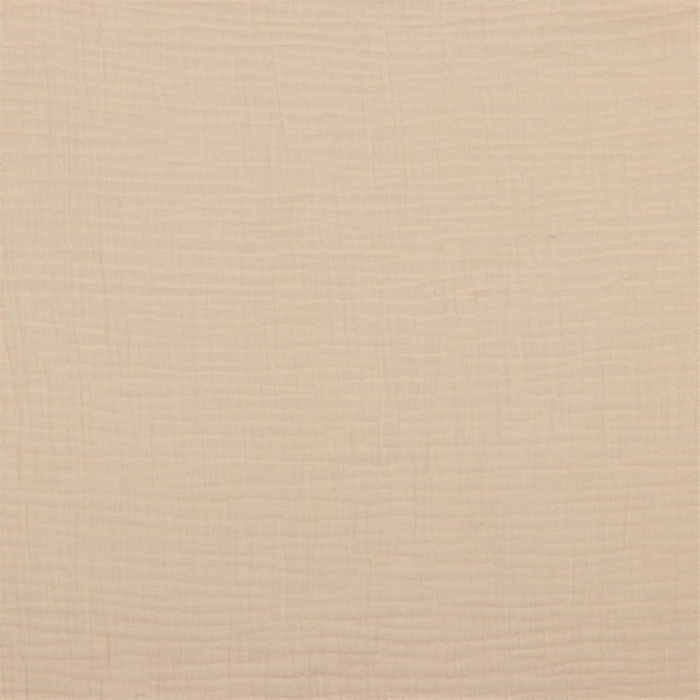 LYS LAKSEFARVET DOUBLE GAUZE ØKOLOGISK MUSSELIN – BLØD OG ÅNDBAR