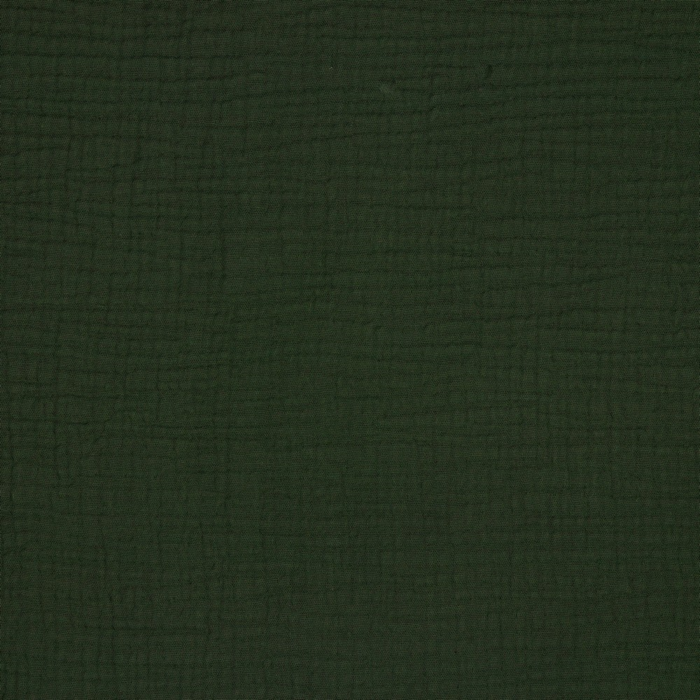 MØRKEGRØN TRIPLE GAUZE ØKOLOGISK MUSSELIN – BLØD OG ÅNDBAR