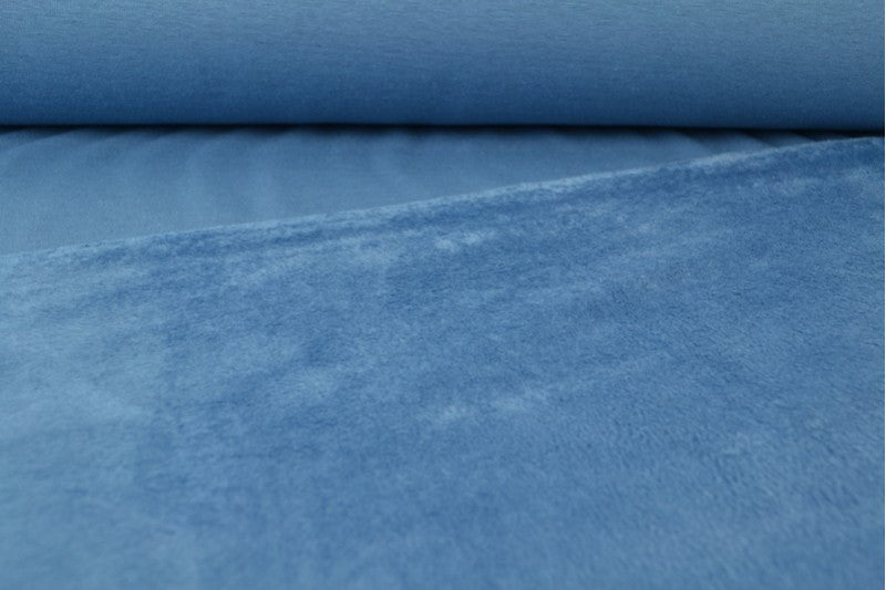 VINTAGE GRØN BØRSTET SWEATSHIRTSTOF – BLØD ISOLI MED STRÆK