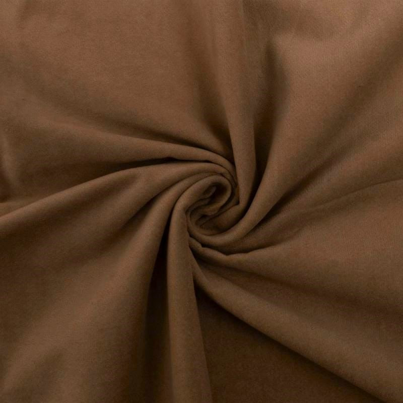 BRUN BOMULLSVELOUR MED STRETCH – MJUK LUGG