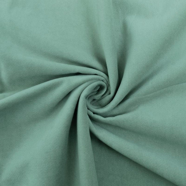 GRÖNBLÅ BOMULLSVELOUR MED STRETCH – MJUK LUGG
