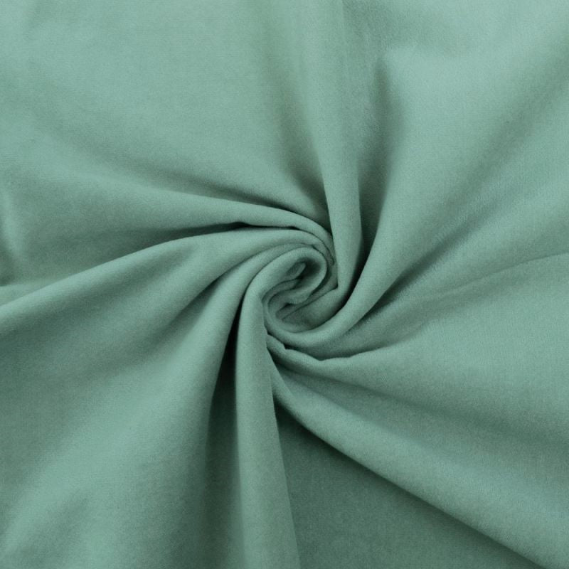 GRÖNBLÅ BOMULLSVELOUR MED STRETCH – MJUK LUGG