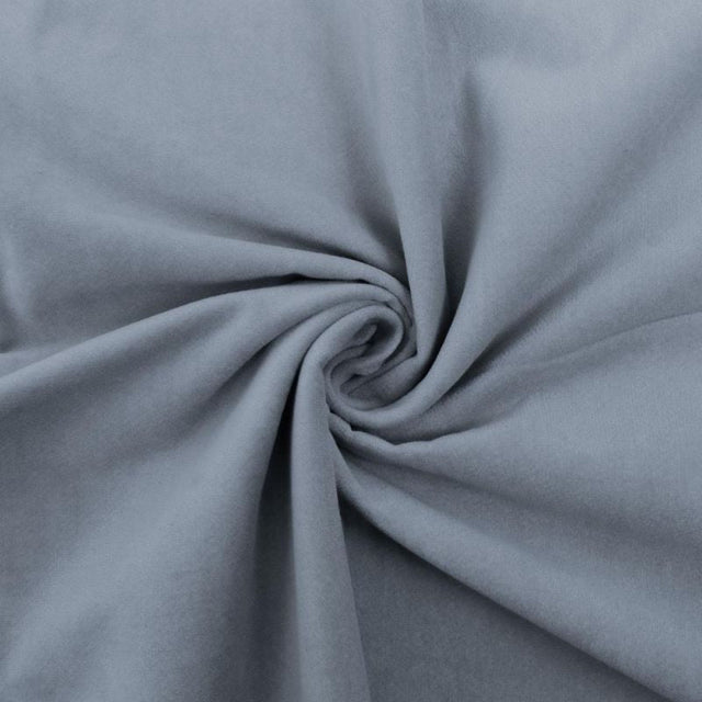 BLÅGRÅ BOMULLSVELOUR MED STRETCH – MJUK LUGG