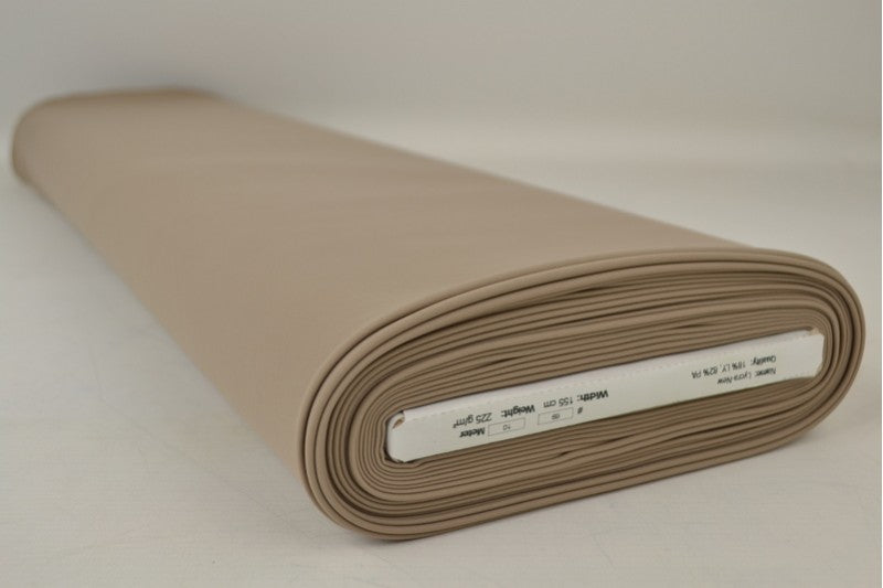TAUPE LYCRA – 4-VÄGS STRETCH & SNABBTORKANDE