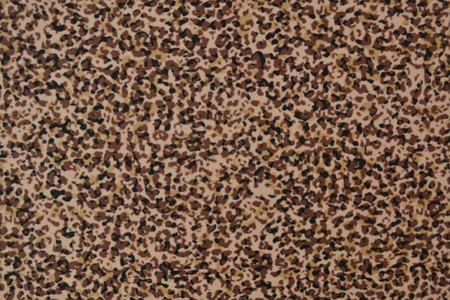 BEIGE LYCRA – LEOPARDMÖNSTER, 4-VÄGS STRETCH & SNABBTORKANDE