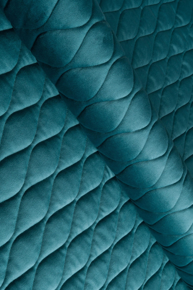 DYB LAGUNETURKIS MAGIC VELVET 3D – QUILTET VELOUR MED BLADMØNSTER