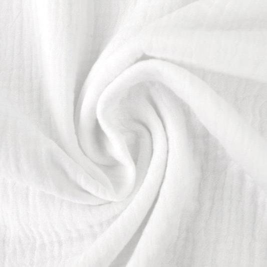 HVID DOUBLE GAUZE MUSSELIN – BLØD & ÅNDBAR