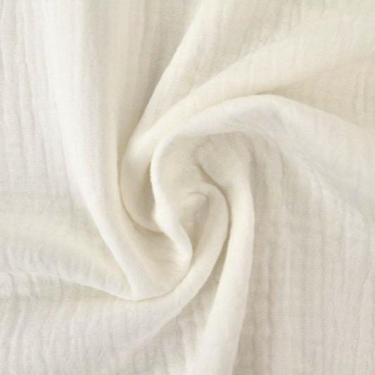 RÅVIT DOUBLE GAUZE MUSSLIN – MJUK & ANDNINGSBAR