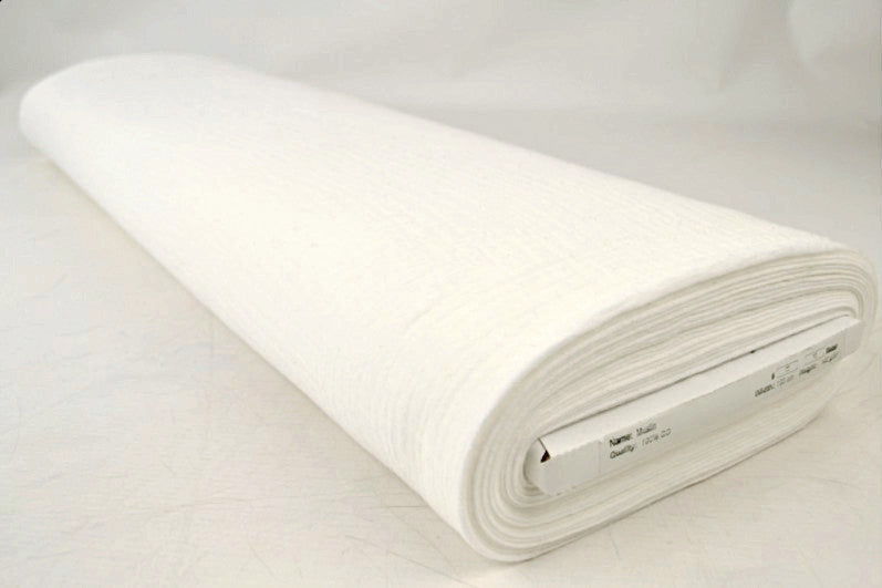 RÅHVID DOUBLE GAUZE MUSSELIN – BLØD & ÅNDBAR