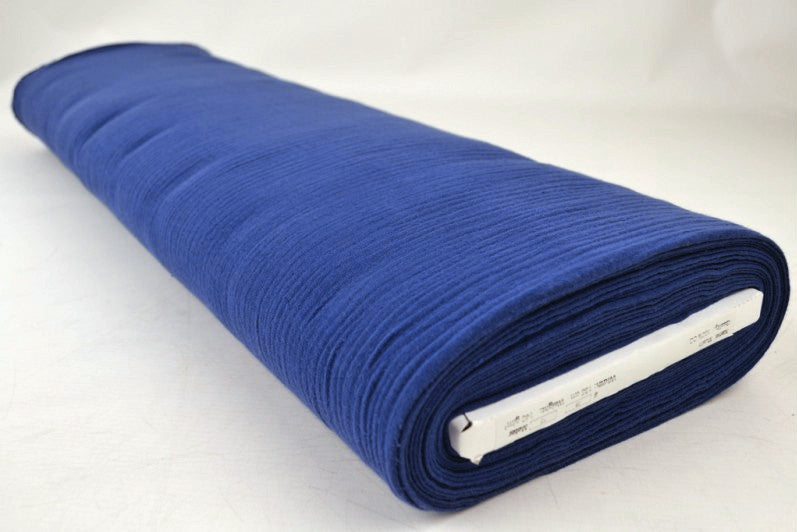 BLÅ DOUBLE GAUZE MUSSELIN – BLØD & ÅNDBAR