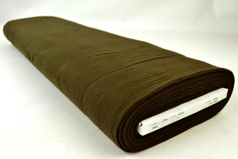 MOSGRØN DOUBLE GAUZE MUSSELIN – BLØD & ÅNDBAR