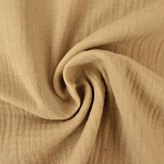 BEIGE DOUBLE GAUZE MUSSLIN – MJUK & ANDNINGSBAR
