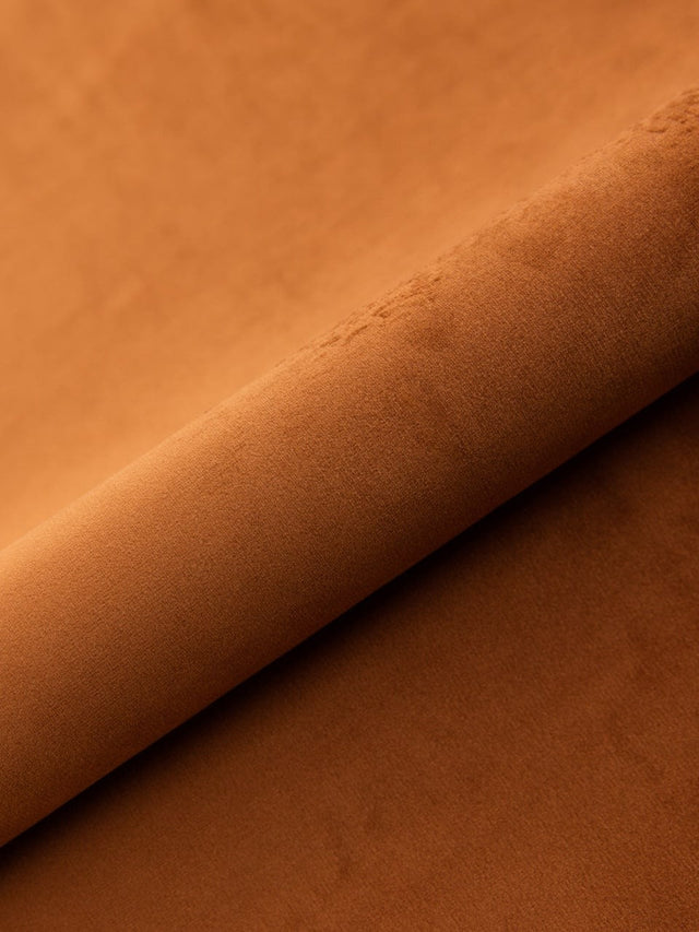 COGNACBRUN LÄTT OCH SLITSTARK MÖBELVELOUR