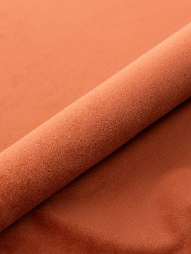 KORALLORANGE LÄTT OCH SLITSTARK MÖBELVELOUR