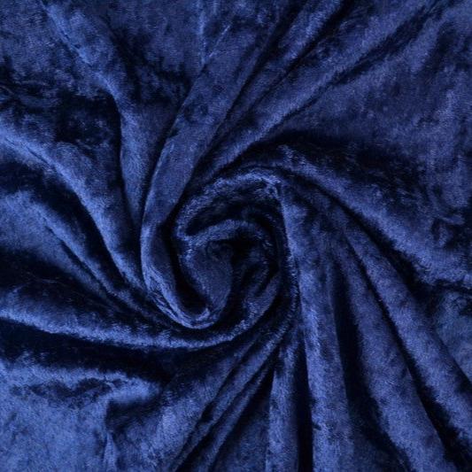 NAVY KROSSAD VELOUR – STICKAD, STRETCHIG & GLANSFULLT FALL