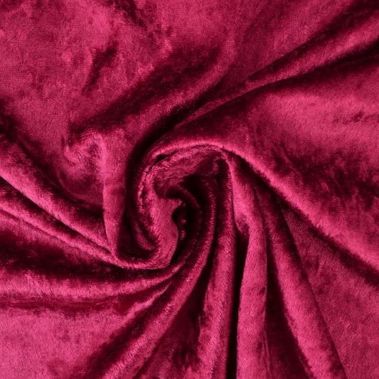 VINRÖD KROSSAD VELOUR – STICKAD, STRETCHIG & GLANSFULLT FALL