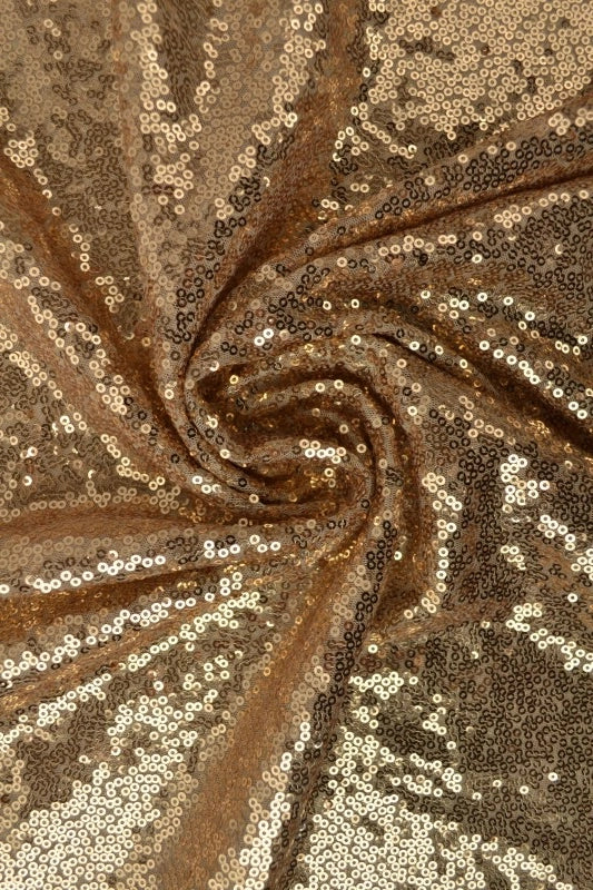 CHAMPAGNE PALJETTYG – SMÅ 3–4 MM PALJETTER & ENVÄGSSTRETCH