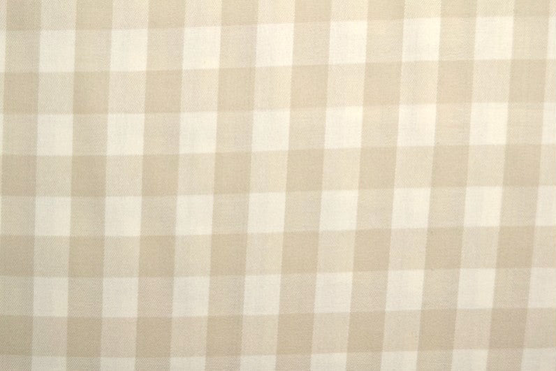 VIT OCH BEIGE SKOTSKRUTIG FLANELL