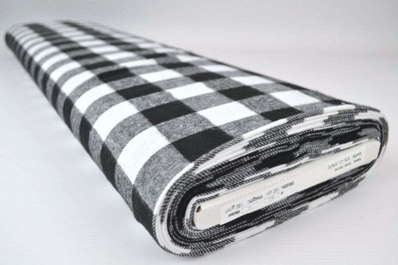 SORT OG HVID SKOTSKTERNET FLANNEL