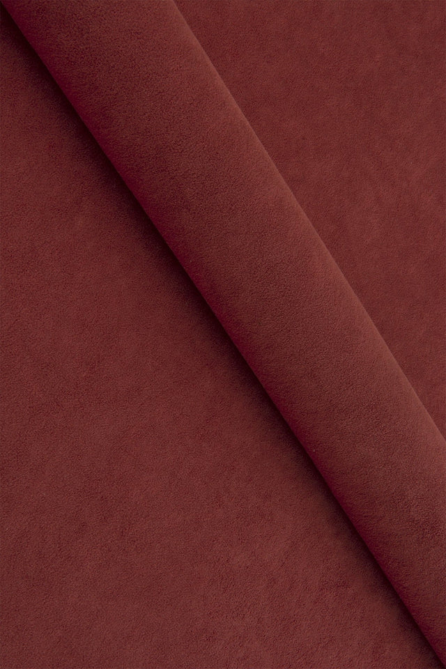 BRÆNDT MURSTENSRØD UTTARIO VELVET MØBELVELOUR – SLIDSTÆRK & PETPROOF