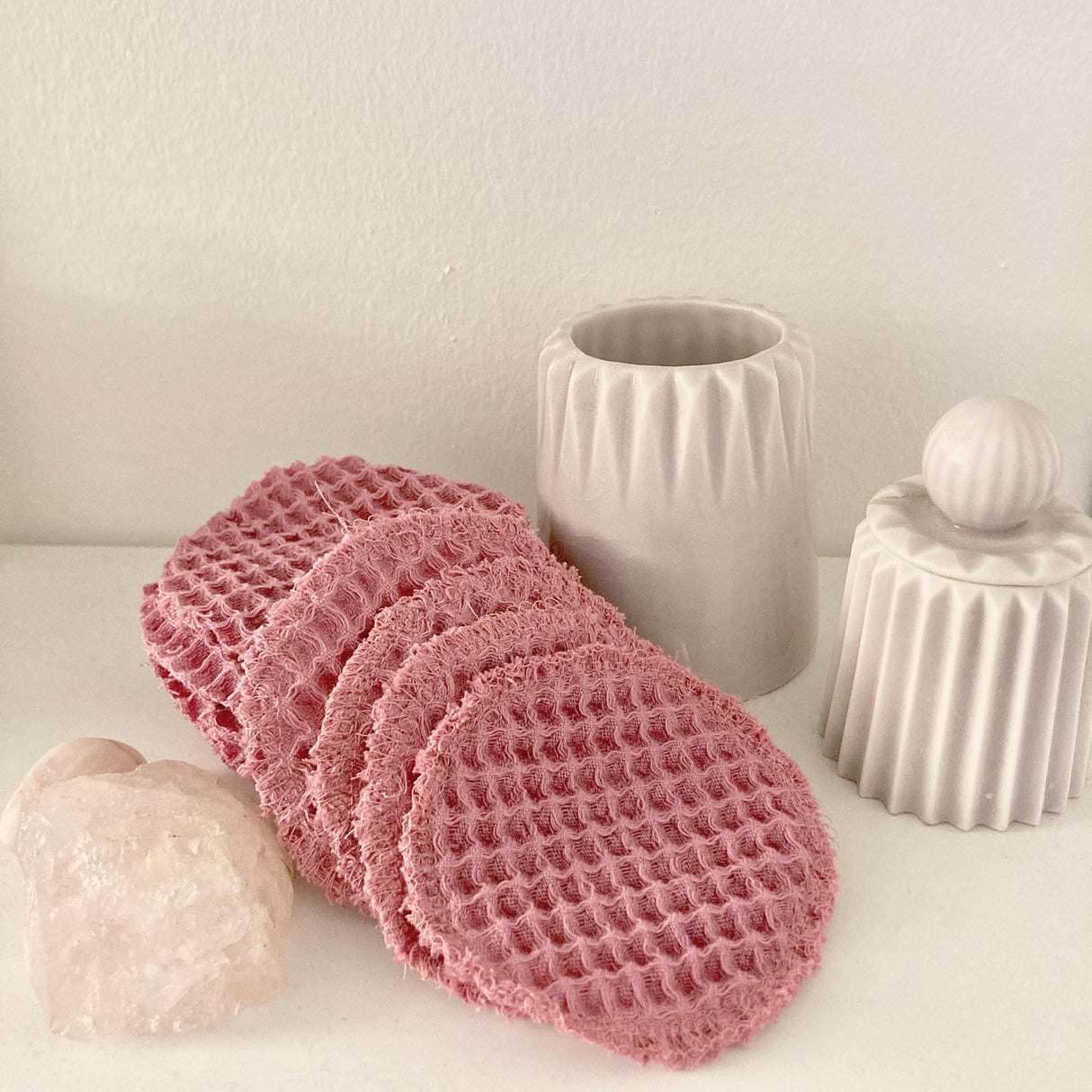 TAUPE VÅFFEL PIQUÉ – ABSORBERANDE & SNABBTORKANDE