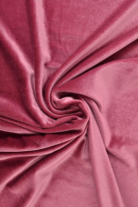 ROSA VELOUR MED STRETCH – MJUK STICKAD KVALITET