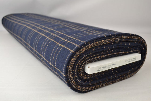 NAVY RUTIG TWEED