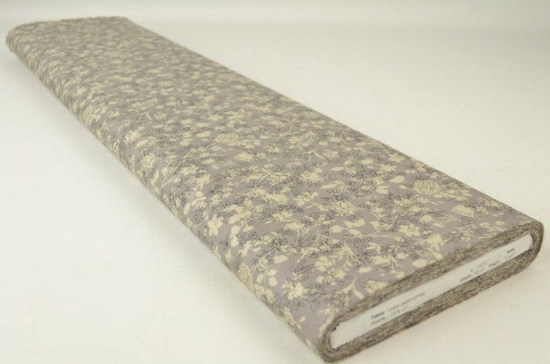 G&M Bomuldspoplin GRÅ OG HVID BOMULDSPOPLIN M. BLOMSTER