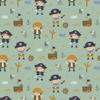 JERSEY SWEET PIRATES - SOFT GREEN