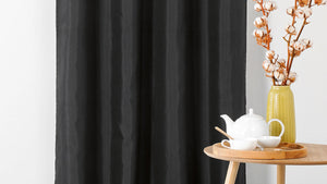 BRANDHÆMMENDE PANAMA GARDINSTOF - BLØDT FALD & MAT GLANS