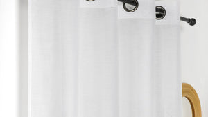 BRANDHÆMMENDE HØR LOOK GARDINSTOF – NATURLIGT UDTRYK