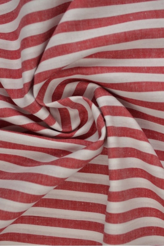 Stribet gingham stof