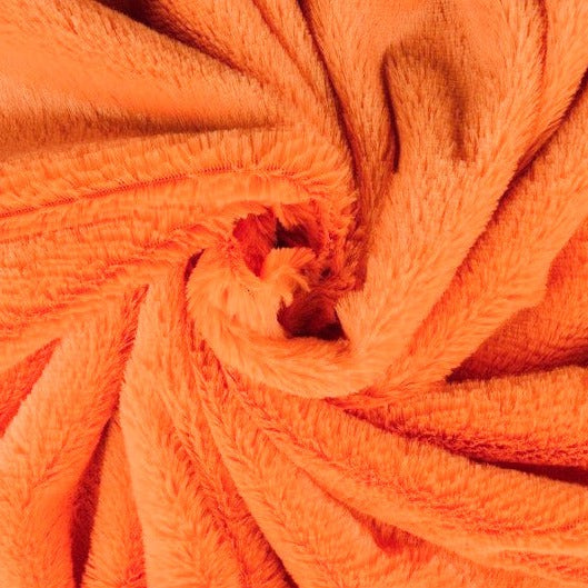 ORANGE MJUK PLYSCH – 10 MM LUGG & TVÄRSGÅENDE STRETCH