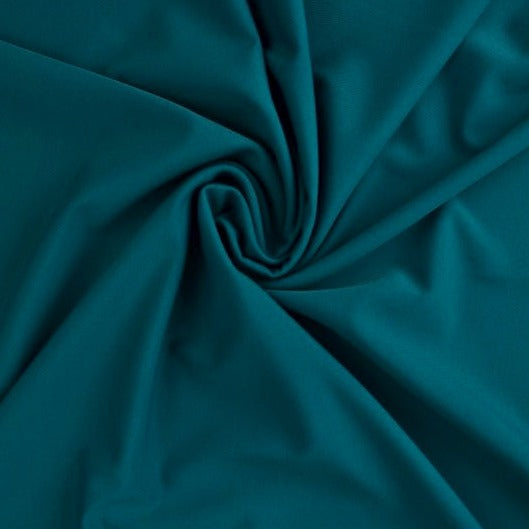 MÖRK PETROLEUMSBLÅ LYCRA – 4-VÄGS STRETCH & SNABBTORKANDE
