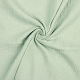 MINTGRÖN DOUBLE GAUZE EKOLOGISK MUSLIN – MJUK & ANDNINGSBAR