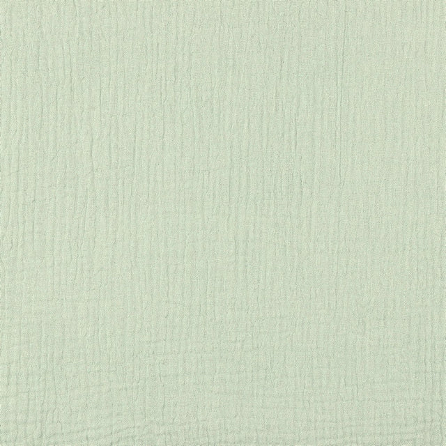 MINTGRÖN DOUBLE GAUZE EKOLOGISK MUSLIN – MJUK & ANDNINGSBAR