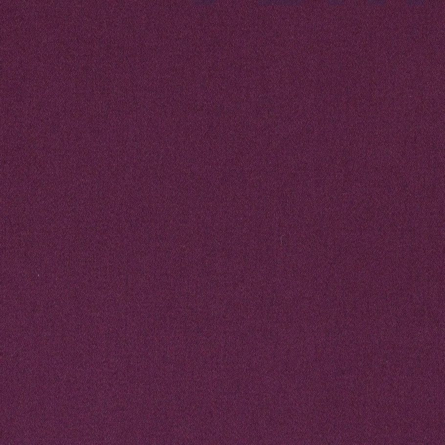 AUBERGINE BOMULDSSATIN MED STRÆK