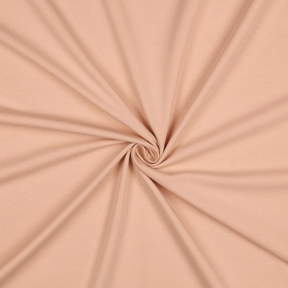 STØVET LYSERØD ØKOLOGISK BOMULDSJERSEY