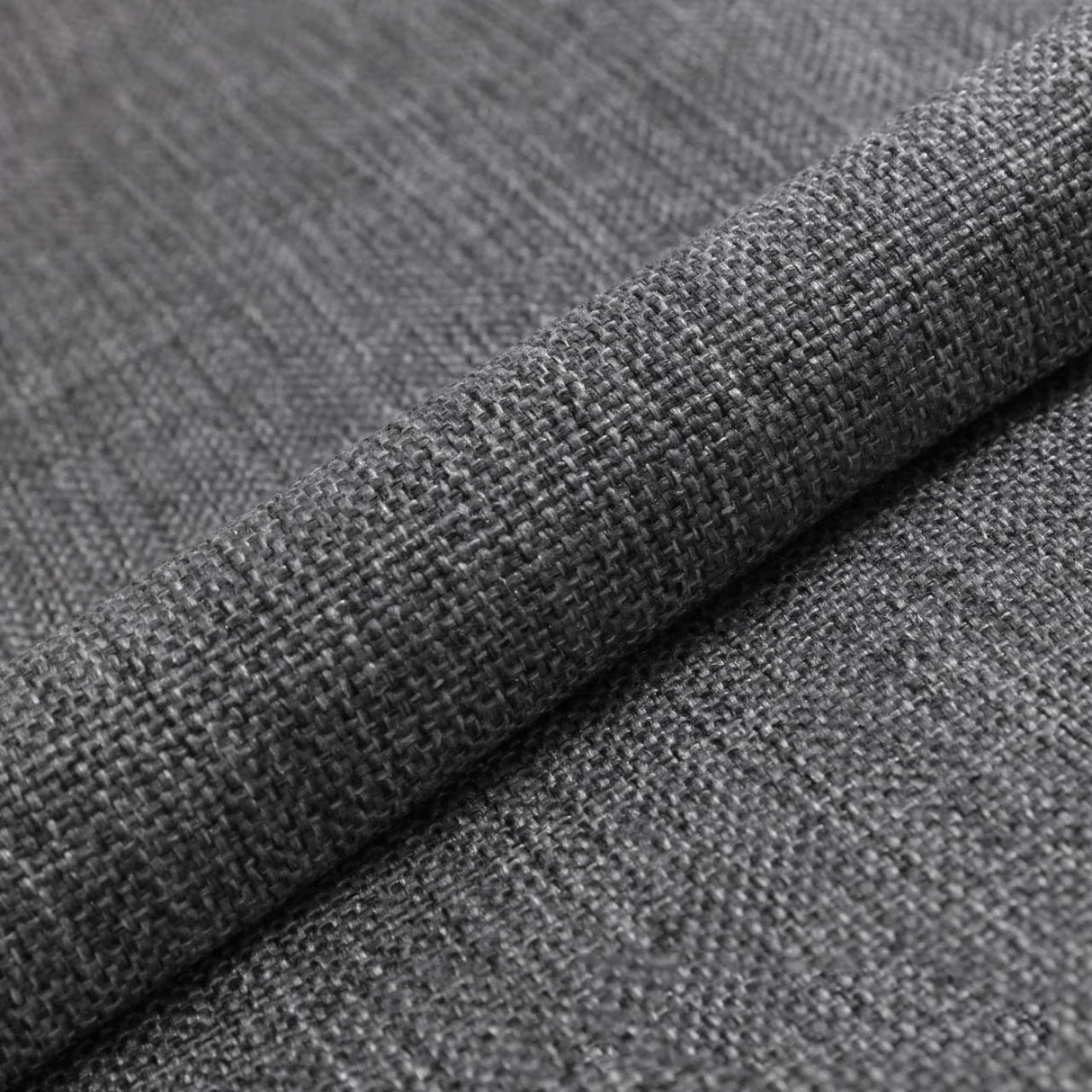 JÄRNGRÅ ANDRE MÖBELTYG – MELERAD VÄVNING