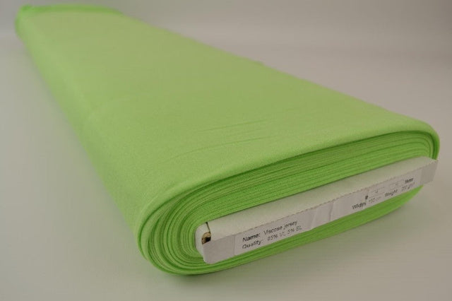 LIMEGRÖN VISKOSJERSEY – MJUK, ANDNINGSBAR & ELASTISK