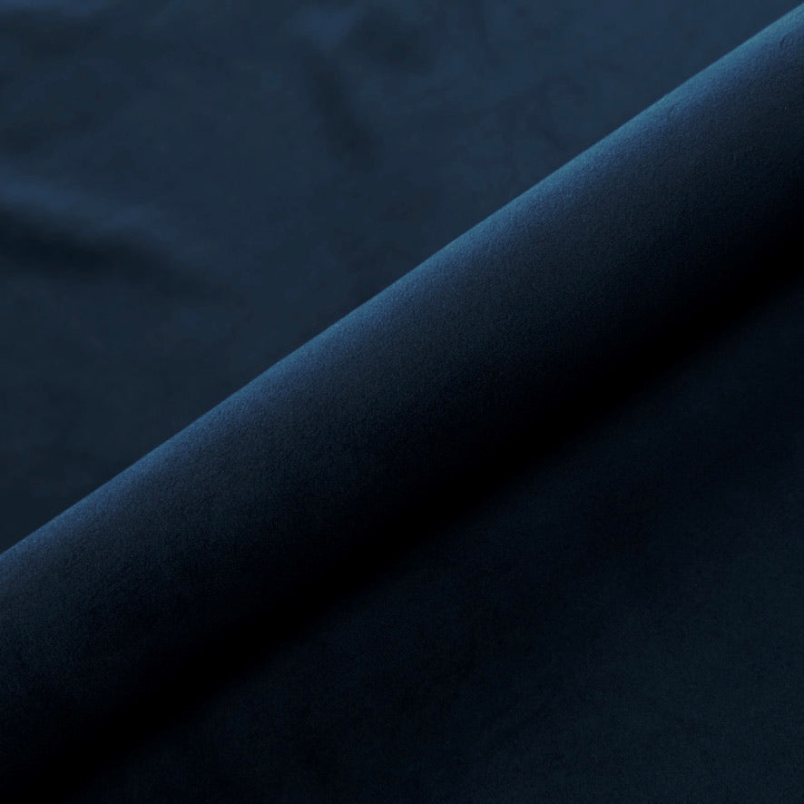 MÖRK PETROLEUMSBLÅ LÄTT OCH SLITSTARK MÖBELVELOUR