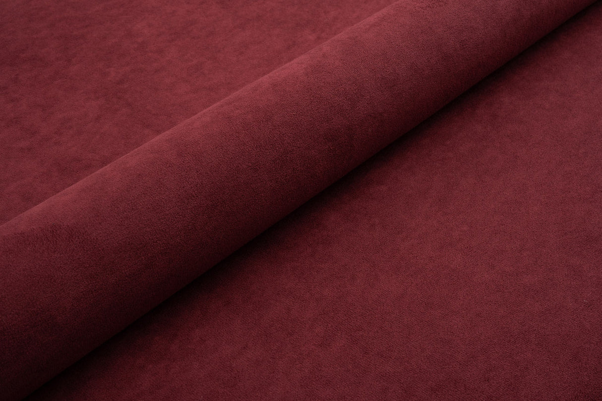 MØRK LILLA TYK MAT VELOUR MØBELSTOF MED FLEECEBAGSIDE
