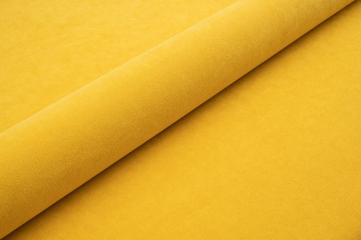 SENNEPSGUL TYK MAT VELOUR MØBELSTOF MED FLEECEBAGSIDE