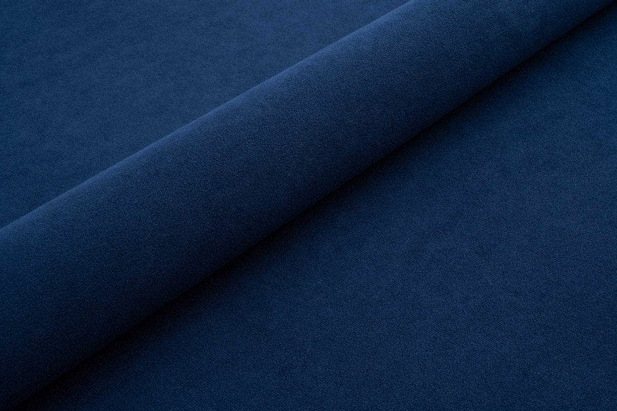 HAVSBLÅ TJOCK MATT SAMMET MED FLEECEBOTTEN